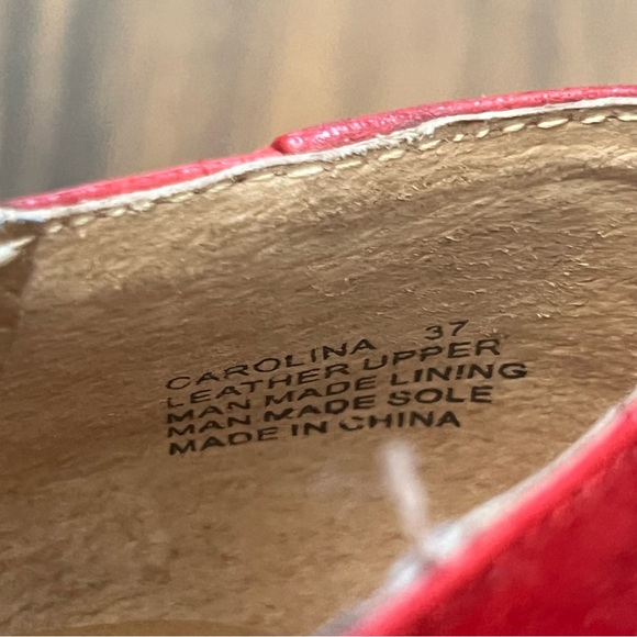 Miz Mooz Carolina – Red Mary Jane Heels – Size 37 - Picture 8 of 9